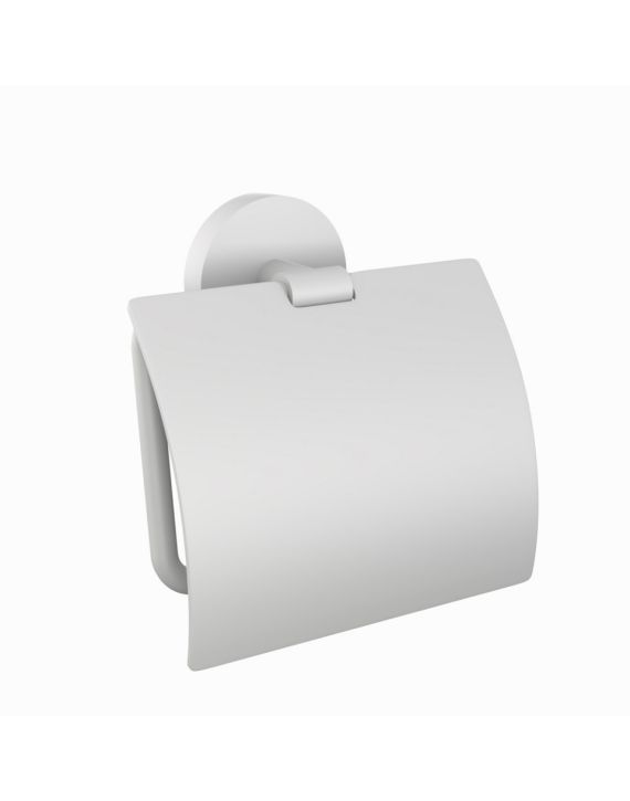 Jaquar Continental Toilet Roll Holder with Flap White Matt Finish - ACN-WHM-1153S