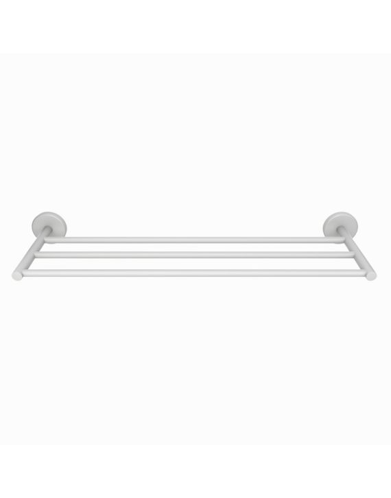 Jaquar Continental Towel Rack 600mm Long White Matt Finish - ACN-WHM-1181FS