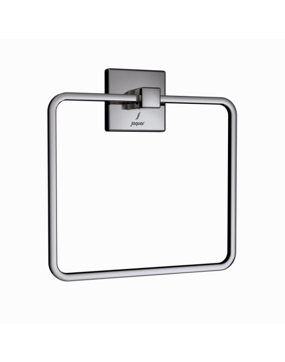 Jaquar Kubix Prime Towel Ring Square Black Chrome Finish - AKP-BCH-35721P