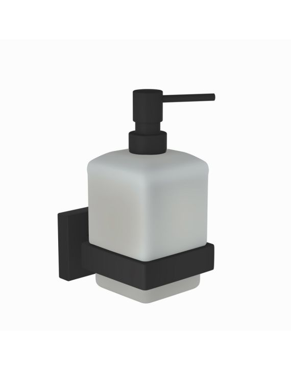 Jaquar Kubix Prime Soap Dispenser Black Matt Finish - AKP-BLM-35735P
