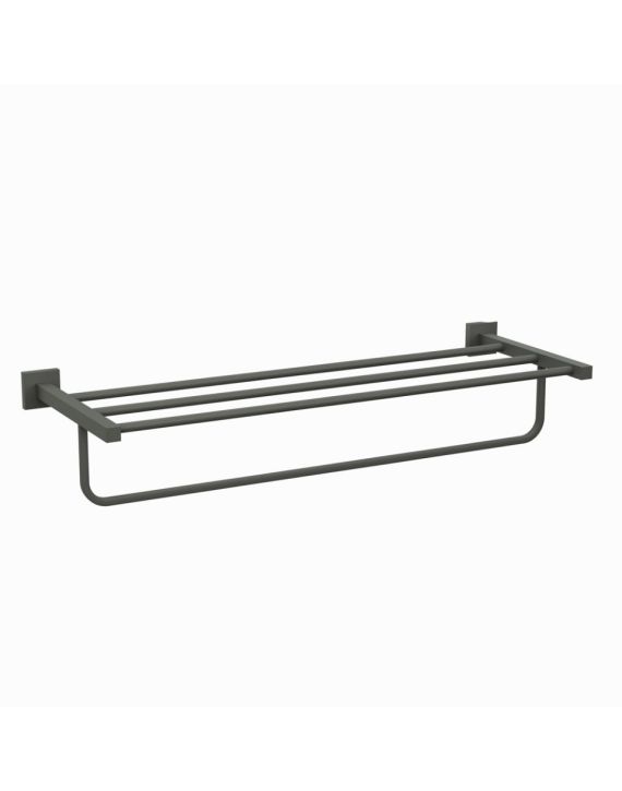 Jaquar Kubix Prime Towel Rack 600mm Long Graphite Finish - AKP-GRF-35781PS