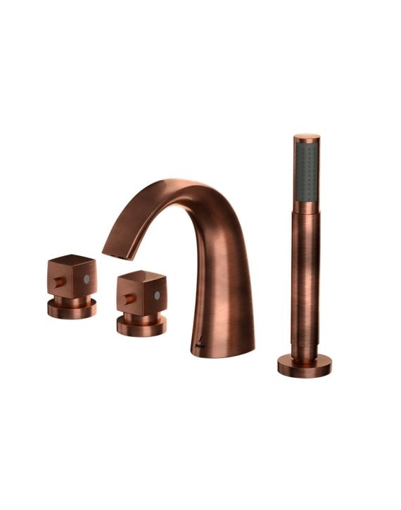 Jaquar Thermostatic Bath and Shower Mixer Antique Copper Finish - ARC-ACR-87677