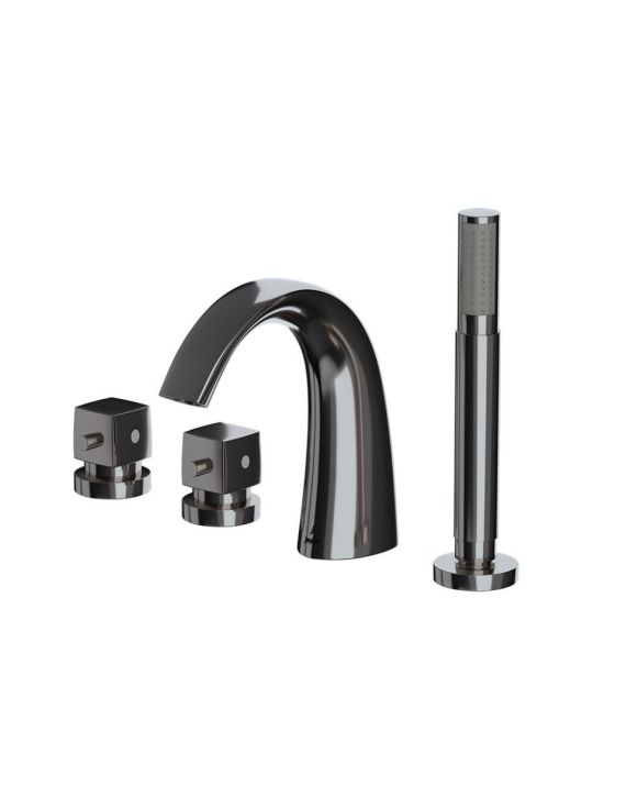 Jaquar Thermostatic Bath and Shower Mixer Black Chrome Finish - ARC-BCH-87677