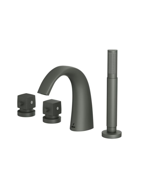 Jaquar Thermostatic Bath and Shower Mixer Graphite Finish - ARC-GRF-87677