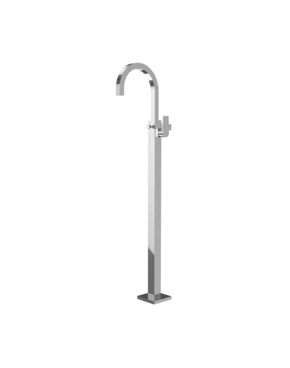 Jaquar Aria Exposed Parts of Floor Mounted Single Lever Bath Mixer Chrome Finish - ARI-CHR-39121K