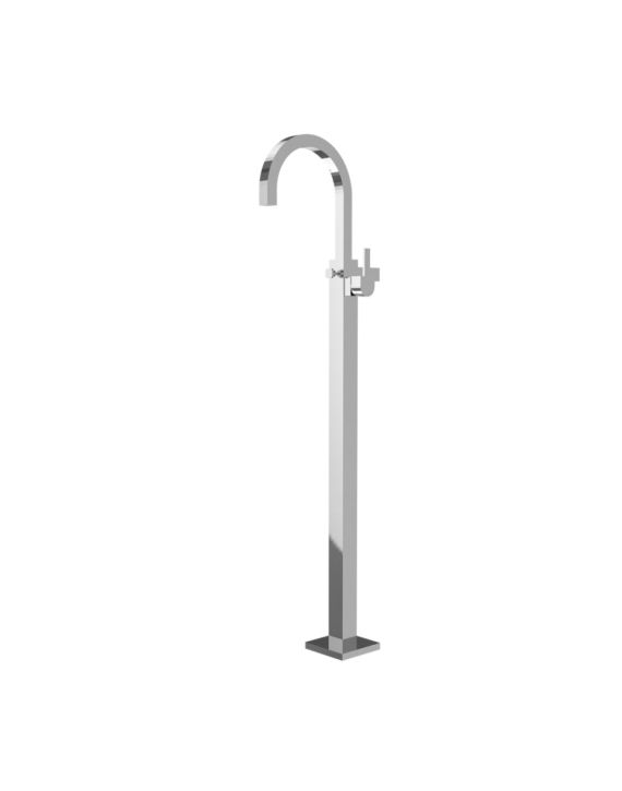 Jaquar Darc Exposed Parts of Floor Mounted Single Lever Bath Mixer Chrome Finish - DRC-CHR-37121K