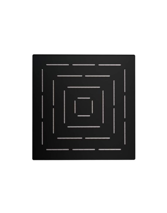 Jaquar Range: Rain Showers Square Shape Maze Overhead Shower Black Matt Finish - OHS-BLM-1619