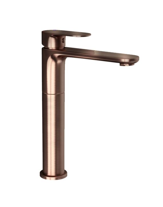 Jaquar Opal Prime Single Lever High Neck Basin Mixer Antique Copper Finish - OPP-ACR-15005BPM