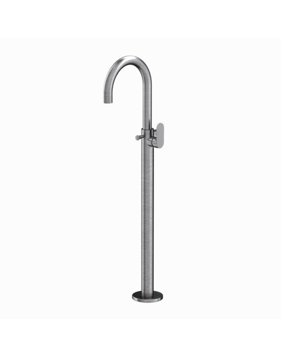 Jaquar Opal Prime Exposed Parts of Floor Mounted Single Lever Bath Mixer Stainless Steel Finish - OPP-SSF-15121KPM