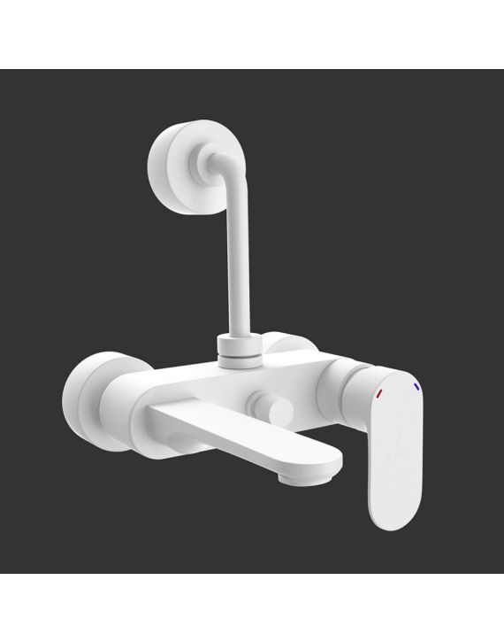 Jaquar Opal Prime Single Lever Wall Mixer White Matt Finish - OPP-WHM-15117PM