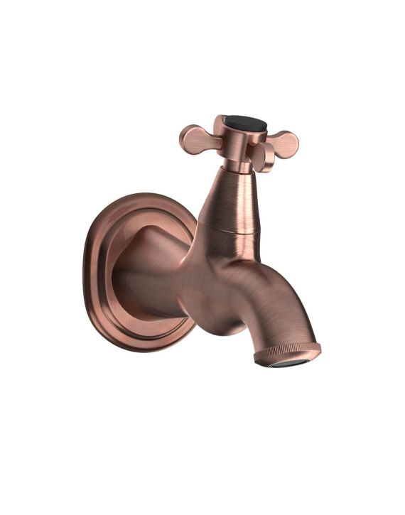 Jaquar Queens Prime Bib Cock Antique Copper Finish - QQP-ACR-7037PM
