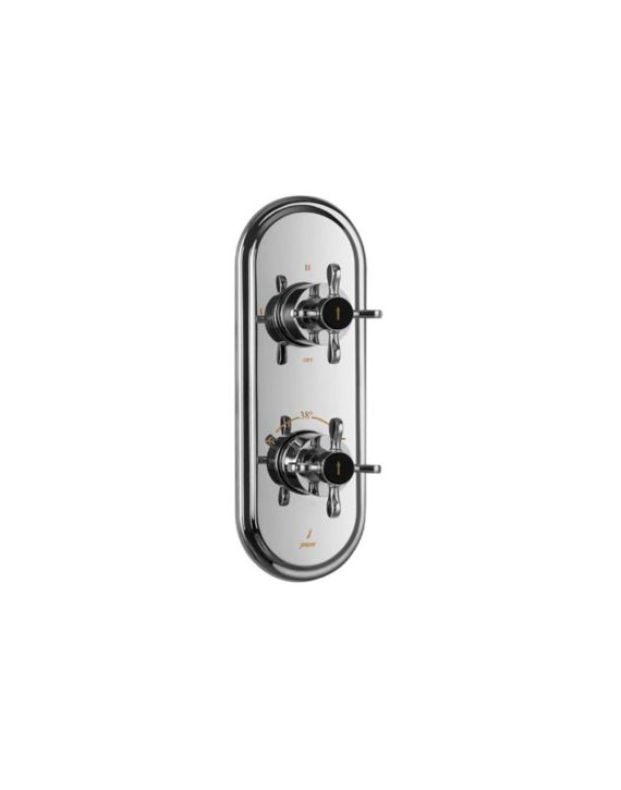 Jaquar Queens Prime Aquamax Exposed Part Kit of Thermostatic Shower Mixer with 3-way diverter Chrome Finish - QQP-CHR-7683KPM