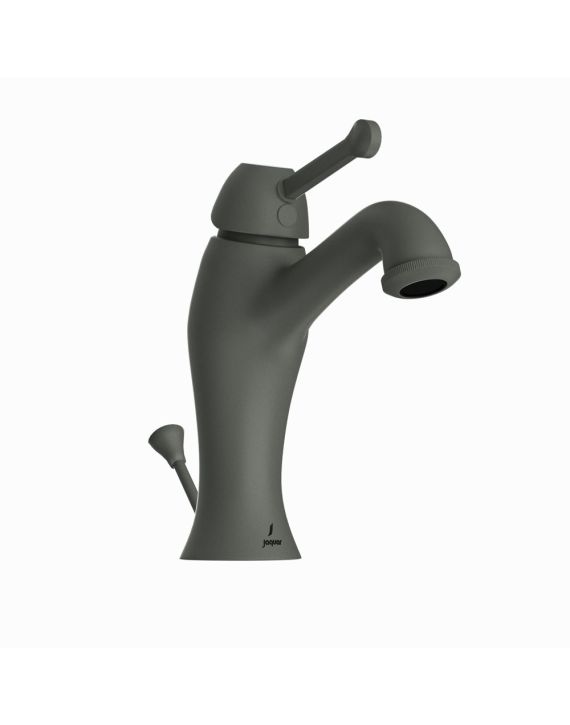 Jaquar Queens Prime Single Lever Basin Mixer with Popup Waste Graphite Finish - QQP-GRF-7051BPM
