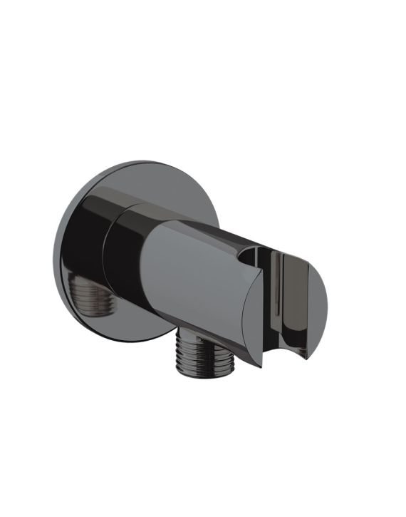 Jaquar Wall Outlet with Shower Hook Black Chrome Finish - SHA-BCH-566R