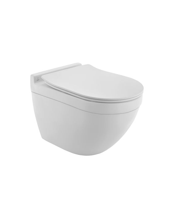 Jaquar Solo Rimless, Blind Installation Wall Hung WC - SLS-WHM-6953BIUFSM - White