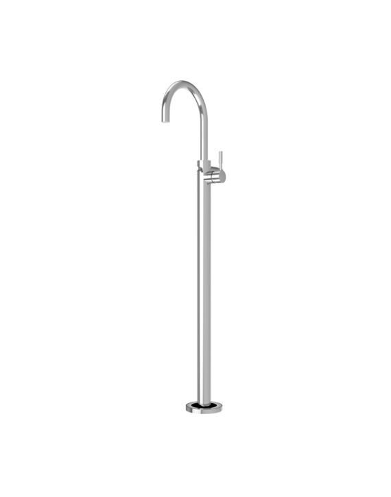 Jaquar Solo Exposed Parts of Floor Mounted Single Lever Bath Mixer Chrome Finish - SOL-CHR-6121K
