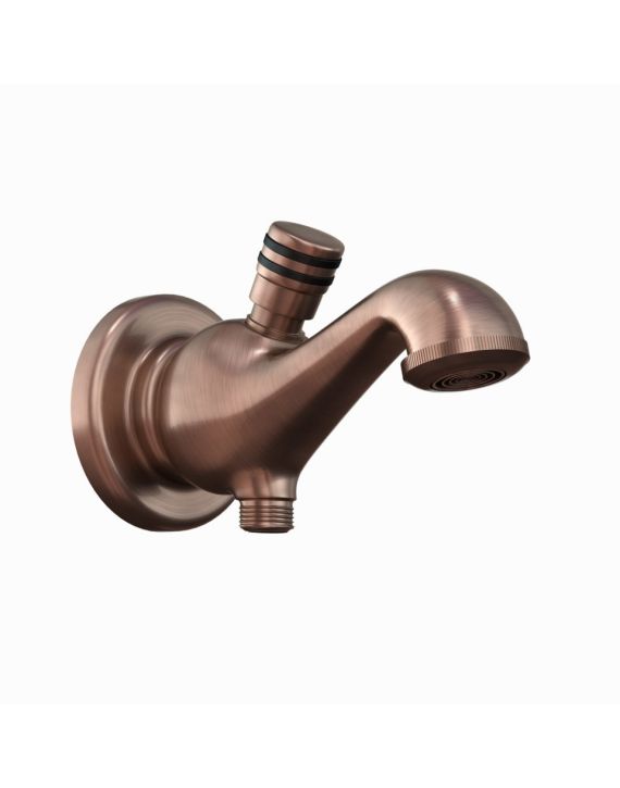 Jaquar Queen's Bathtub Spout with Button Attachment Antique Copper Finish - SPJ-ACR-7463
