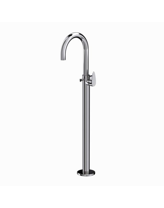 Jaquar Vignette Prime Exposed Parts of Floor Mounted Single Lever Bath Mixer Black Chrome Finish - VGP-BCH-81121K