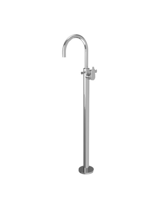 Jaquar Vignette Prime Exposed Parts of Floor Mounted Single Lever Bath Mixer Chrome Finish - VGP-CHR-81121K