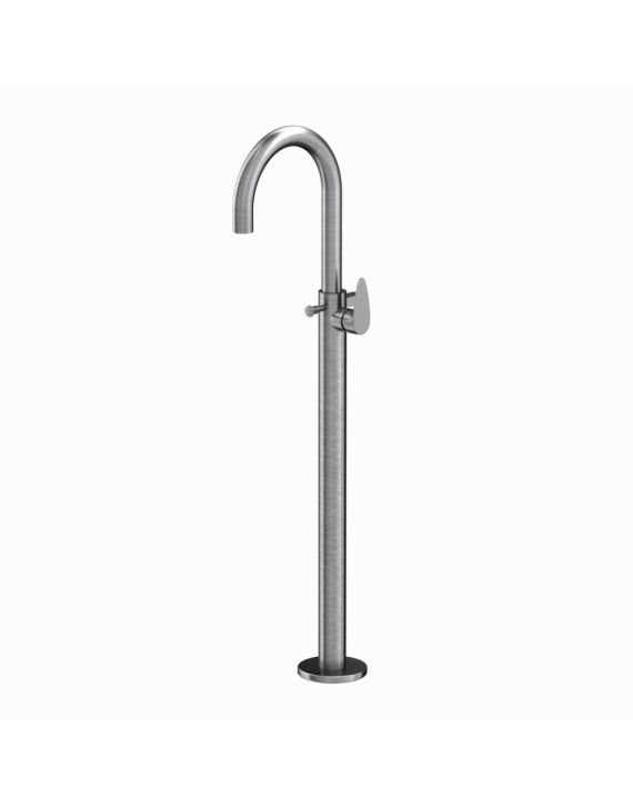 Jaquar Vignette Prime Exposed Parts of Floor Mounted Single Lever Bath Mixer Stainless Steel Finish - VGP-SSF-81121K