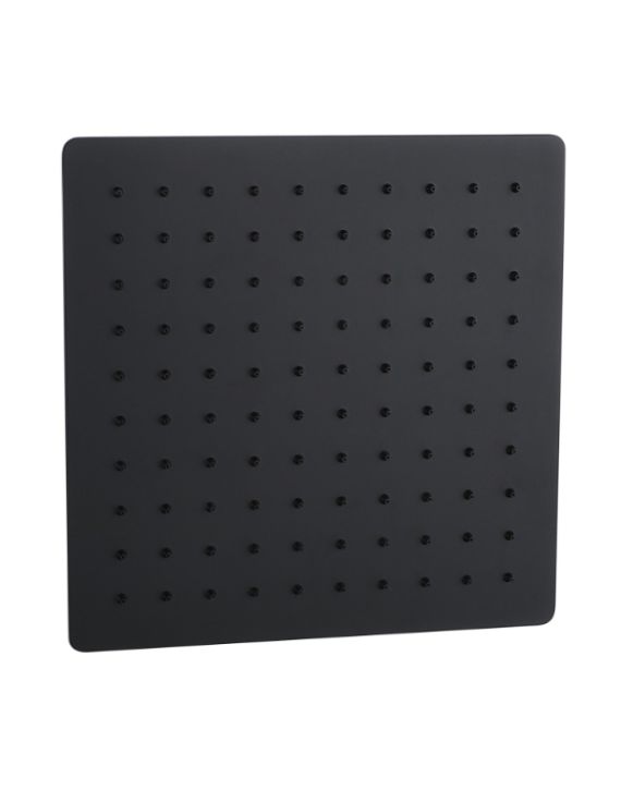 Leo Elegant Black 4x4Inch Stainless Steel Over Head Rain Shower LEO-LEB-138