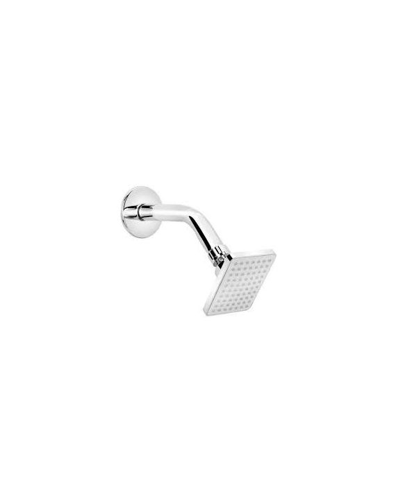 Leo 9x4.5Inch ABS Small Over Head Shower with SS Arm Flange LEO-LIS-510