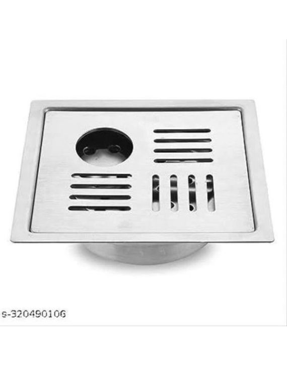 Leo Pearl SS 304 6x6Inch Stainless Steel Grating Jali with Hole LEO-LPH-SS-261