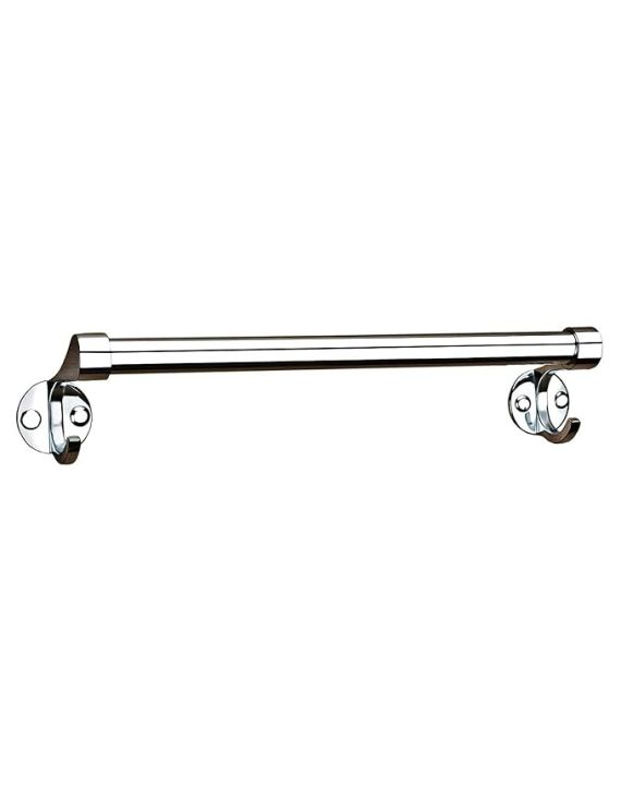 Leo 24Inch Stainless Steel Round Hook With Towel Rod LEO-LRH-TR-383
