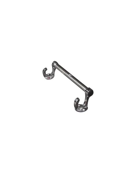 Leo 24Inch Stainless Steel Square Hook With Towel Rod LEO-LSH-TR-378