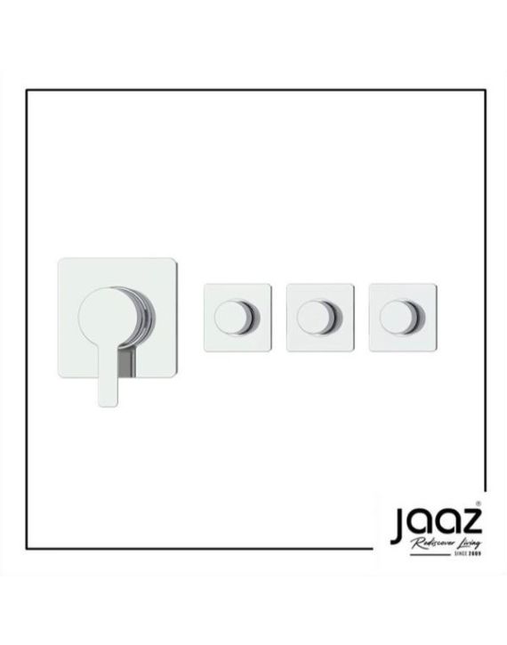 Jaaz Brass 3 Way Horizontal Mixer & Diverter 