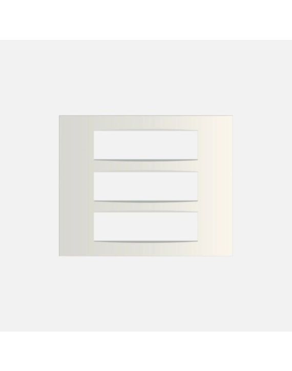 Norisys Cube Series 21M Vector Plate with Frame - Frost White - C5421.01