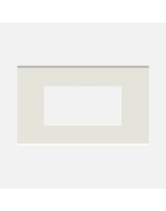 Norisys Cube Series 4M Flat '5 Plate with Frame - Frost White - C6404.01