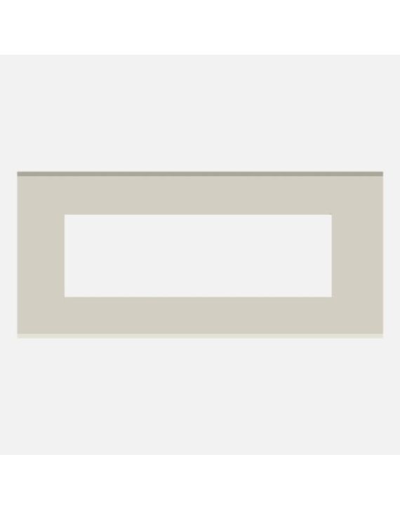 Norisys Cube Series 8M Flat '5 Plate with Frame - Ice Silver - C6408.03