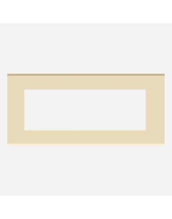 Norisys Cube Series 8M Flat '5 Plate with Frame - Matt Gold - C6408.16