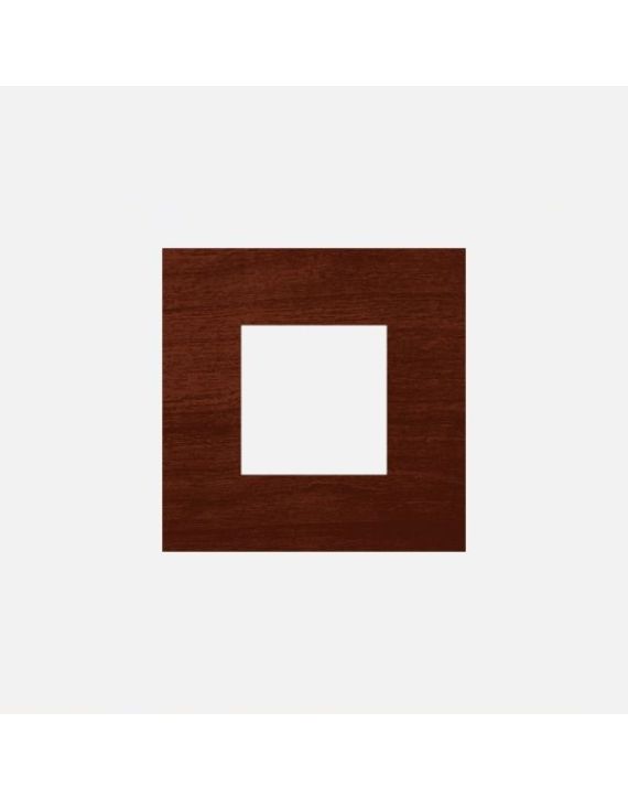 Norisys Cube Series 2M Solid Wood Plate with Frame - For 75x75mm Box - Dark Mahogany - CW302.06
