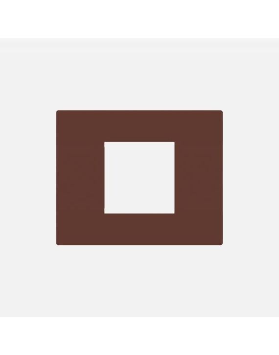 Norisys Square Series 2M Smart Plate with Frame - Cocoa Brown - S7632.25