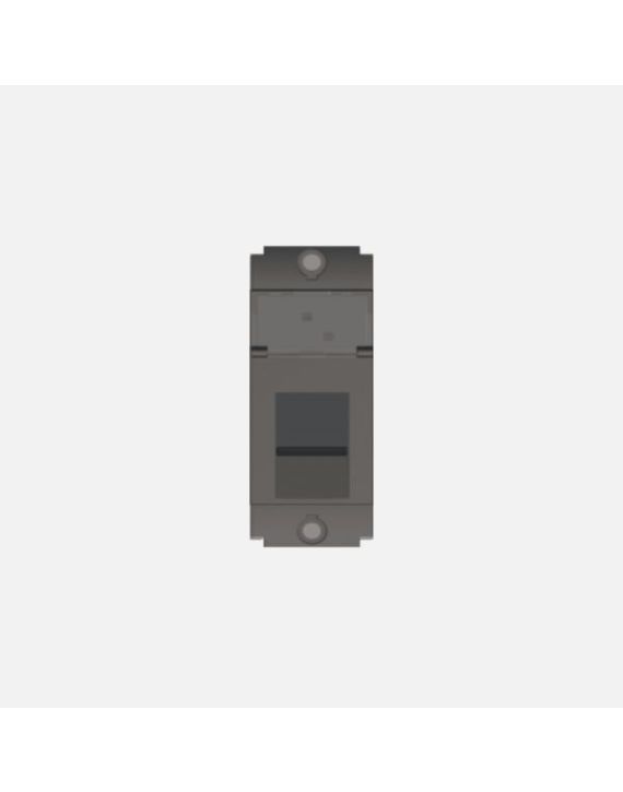 Norisys Square Series Information Socket 6E - Utp Shuttered - 1 Module - Graphite Gray - S7802.23