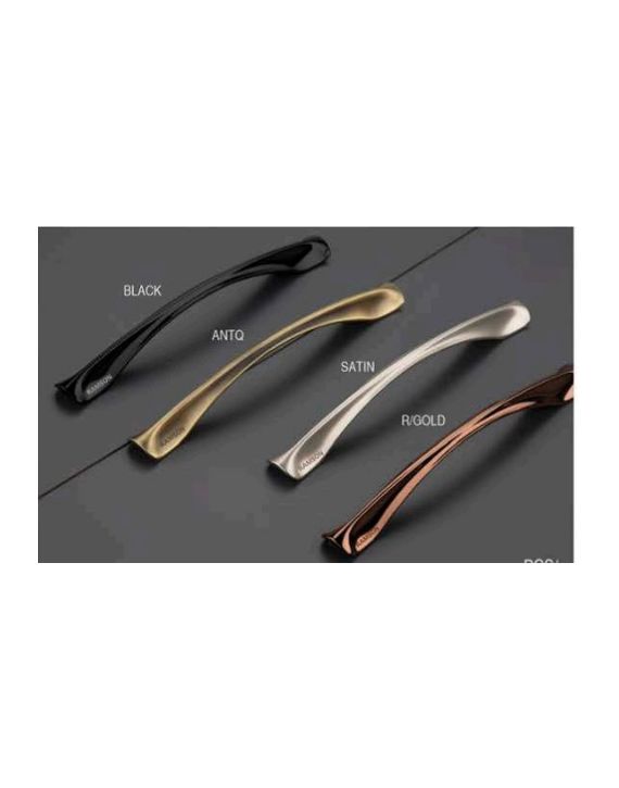 Ramson Mist 4Inch Black Finish Zinc Cabinet Handle RAM-MIST-B-12