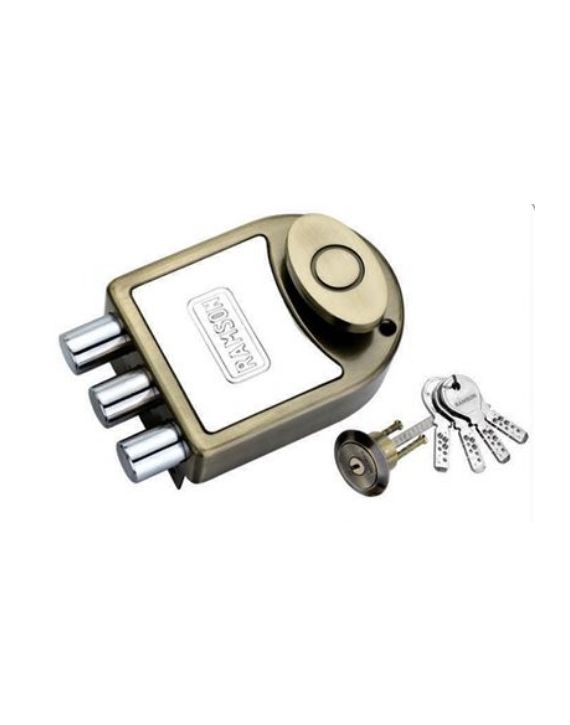 Ramson Tri Bolt Antique 4 Ultra Keys OSK Shutter Lock RAM-TRI-ANT-OSK