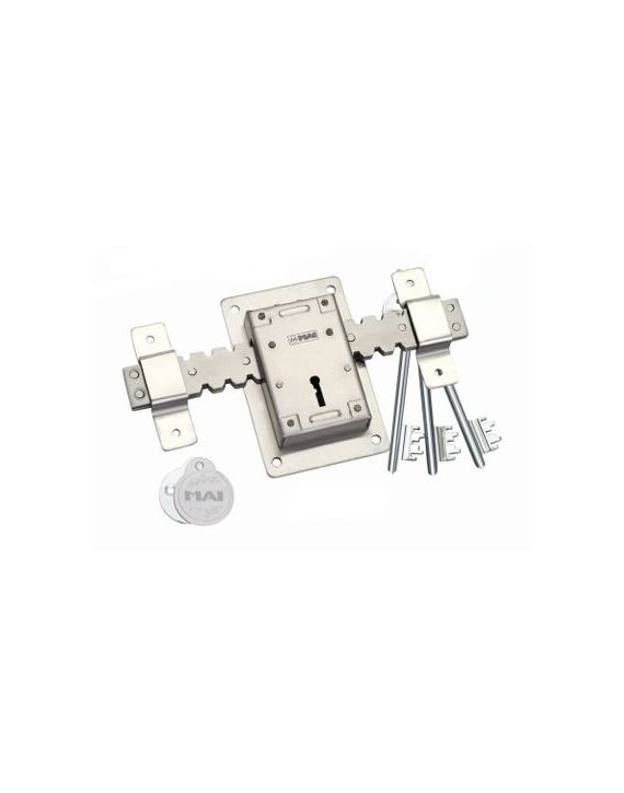 Ramson Mai V Line lron Finish 1250grm Shutter Door Lock RAM-V-LINE-I-1250