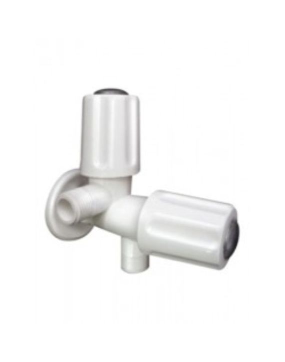 Glimpse Ptmt 2 In 1 Angle Cock With Wall Flange RO-3109