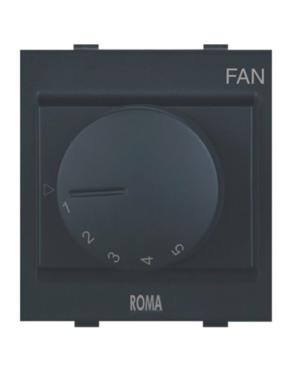 Anchor Roma Classic 100W Fan Regulator, 2 Module, ISI 20507MB-Black