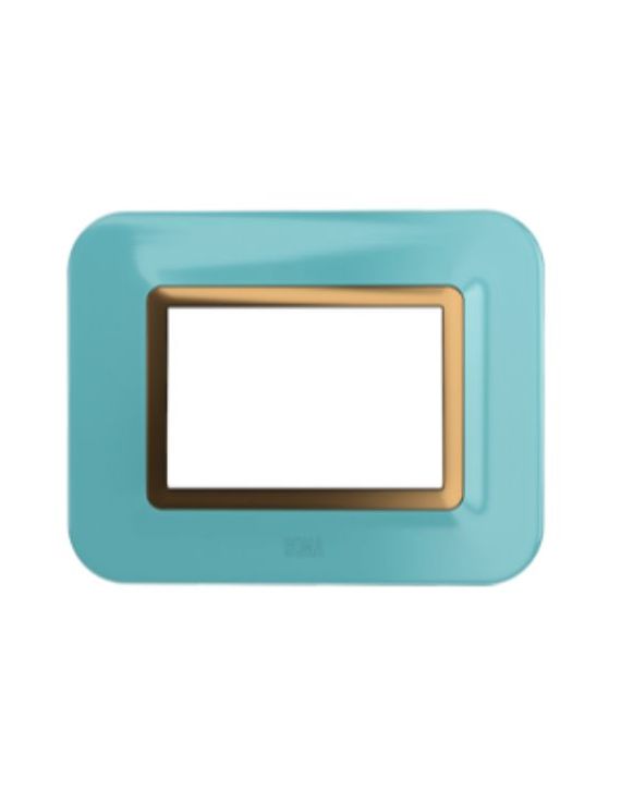 Anchor Roma Hue Cover Plate with Frame 2 Module Sea Blue 66802SBG