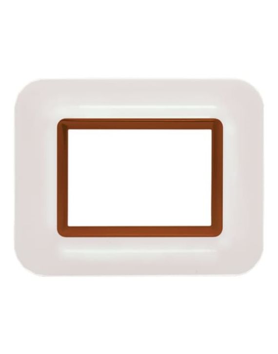 Anchor Roma Urban Hue Only Cover Plate Frame 18 Module Copper White 66818WHC-C