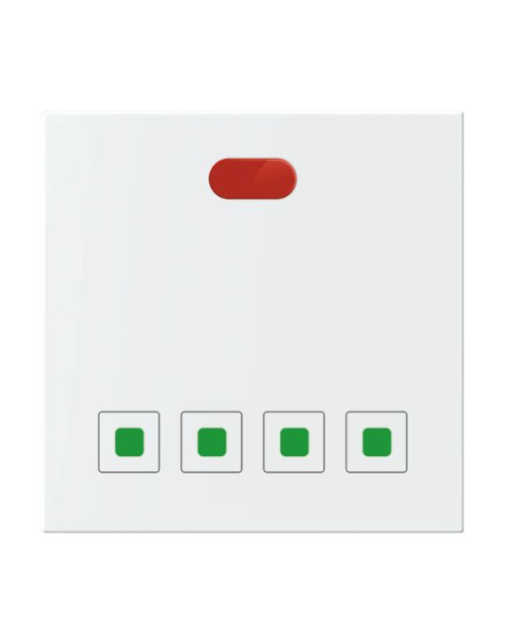 Anchor Roma Urban 1Way 4 Switches 400W, 240V Modular Touch Switch with Remote-71004-RC-White