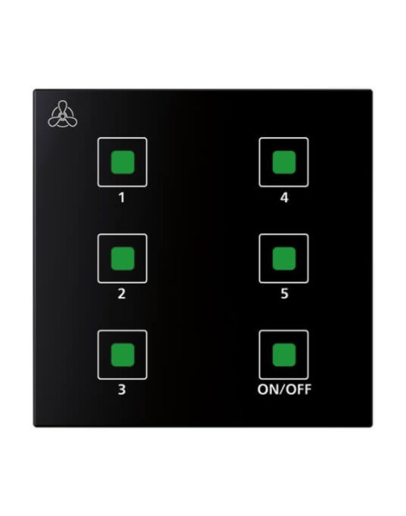 Anchor Roma Urban Fan Regulator 100W, 240V Modular Touch Switch-71008B-Black