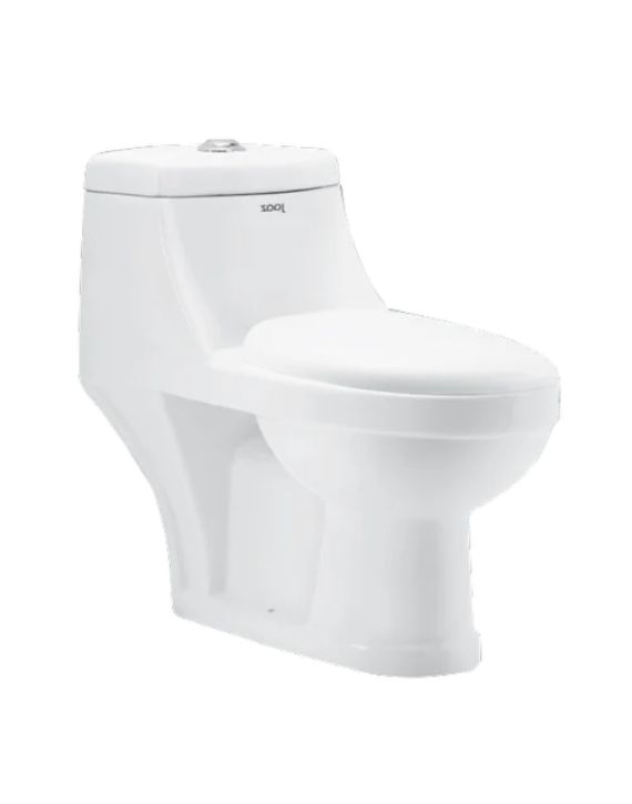 Jaaz Retro 700x365x650mm Ewc White One Piece Commode with Seat Cover