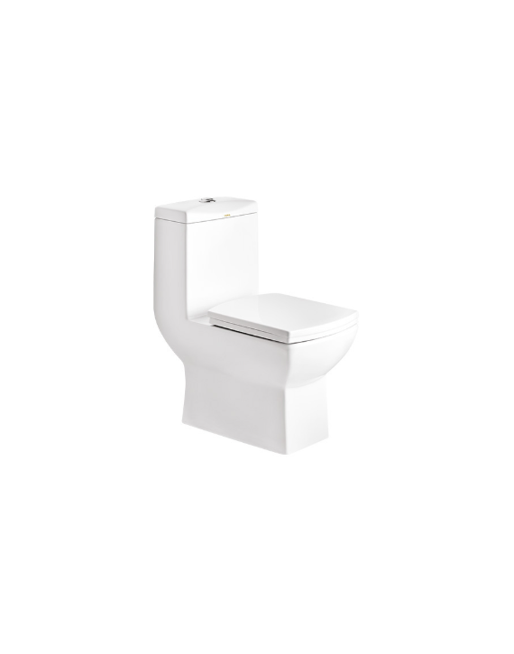 Cera Clayton Snow White S Trap 300mm One Piece Commode with Seat Cover & Twin Flush Fitting S1013105