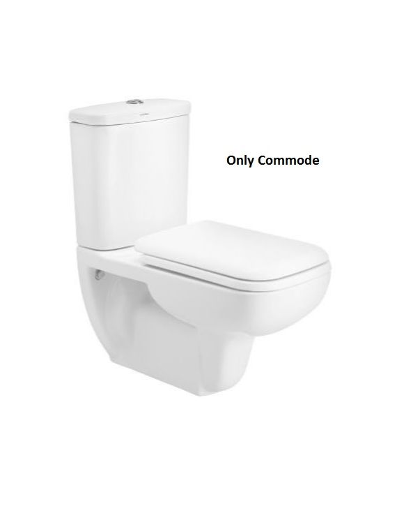 Cera Campbell Snow White P-Trap Two Piece Wall Hung Extended EWCs with Duroplast Seat Cover Combo Pack - S1031103