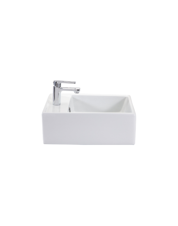 Cera Casket Snow White Table Top Wash Basin-S2020108